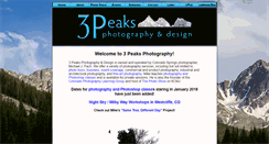 Desktop Screenshot of 3peaksphoto.com